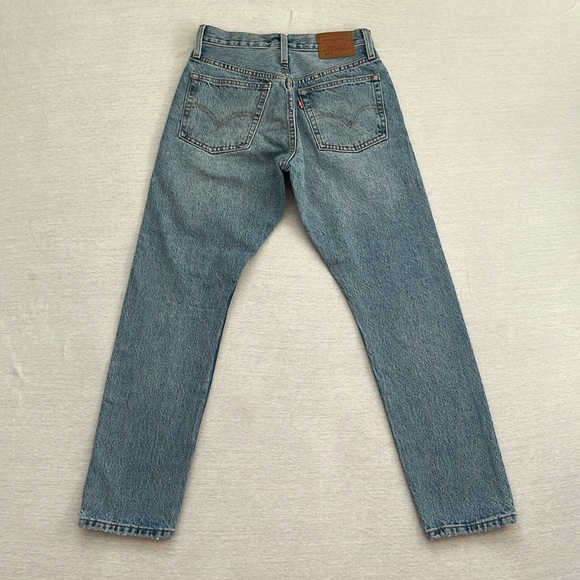 NWOT Levi 501 S Skinny, Can’t Touch This, Distressed, Denim jeans, size 25 - Picture 7 of 13